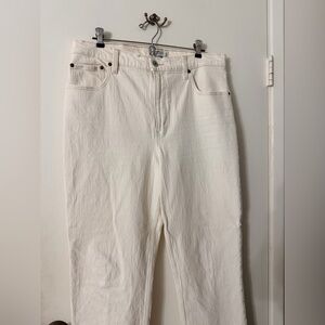 Abercrombie & Fitch Cream High Rise Jeans